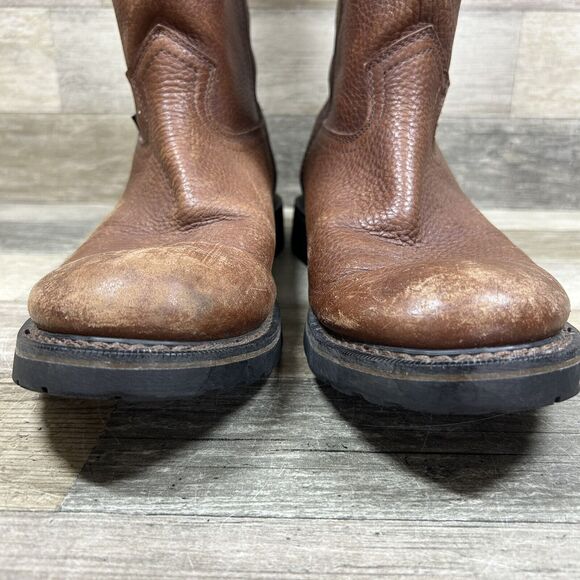 Justin Boots Men’s 12 D Brown Leather WK4920 Trapper Cowhide Work Boot main image 5